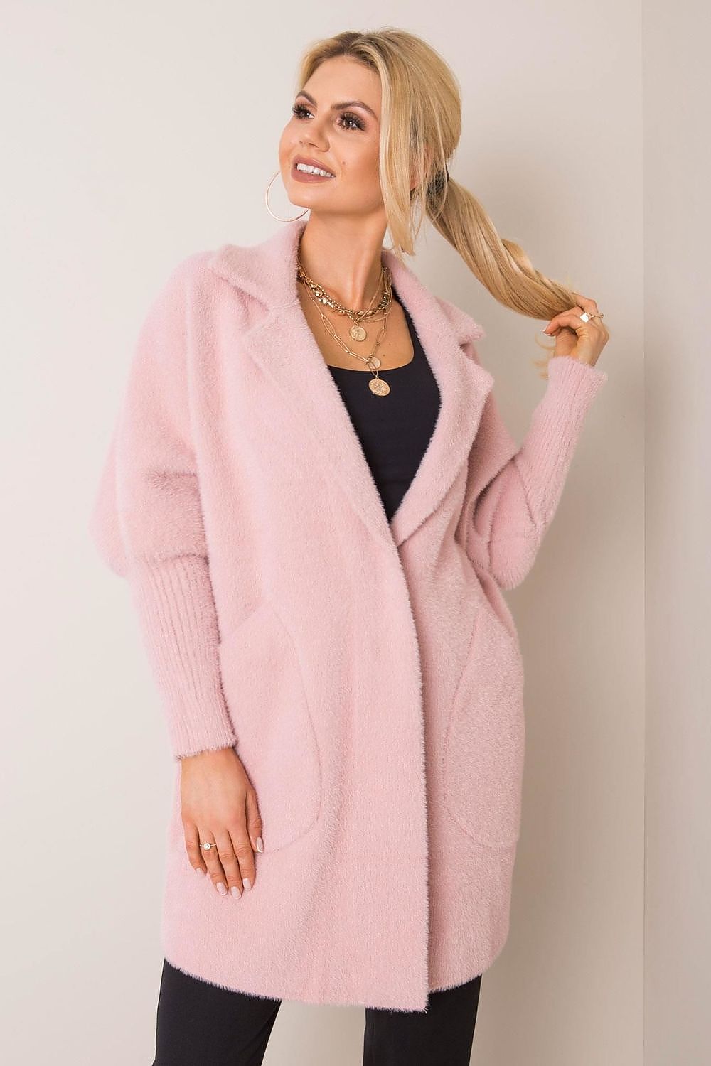  Płaszcz Damski Model MBM-PL-1517.00P Light Pink - MBM 