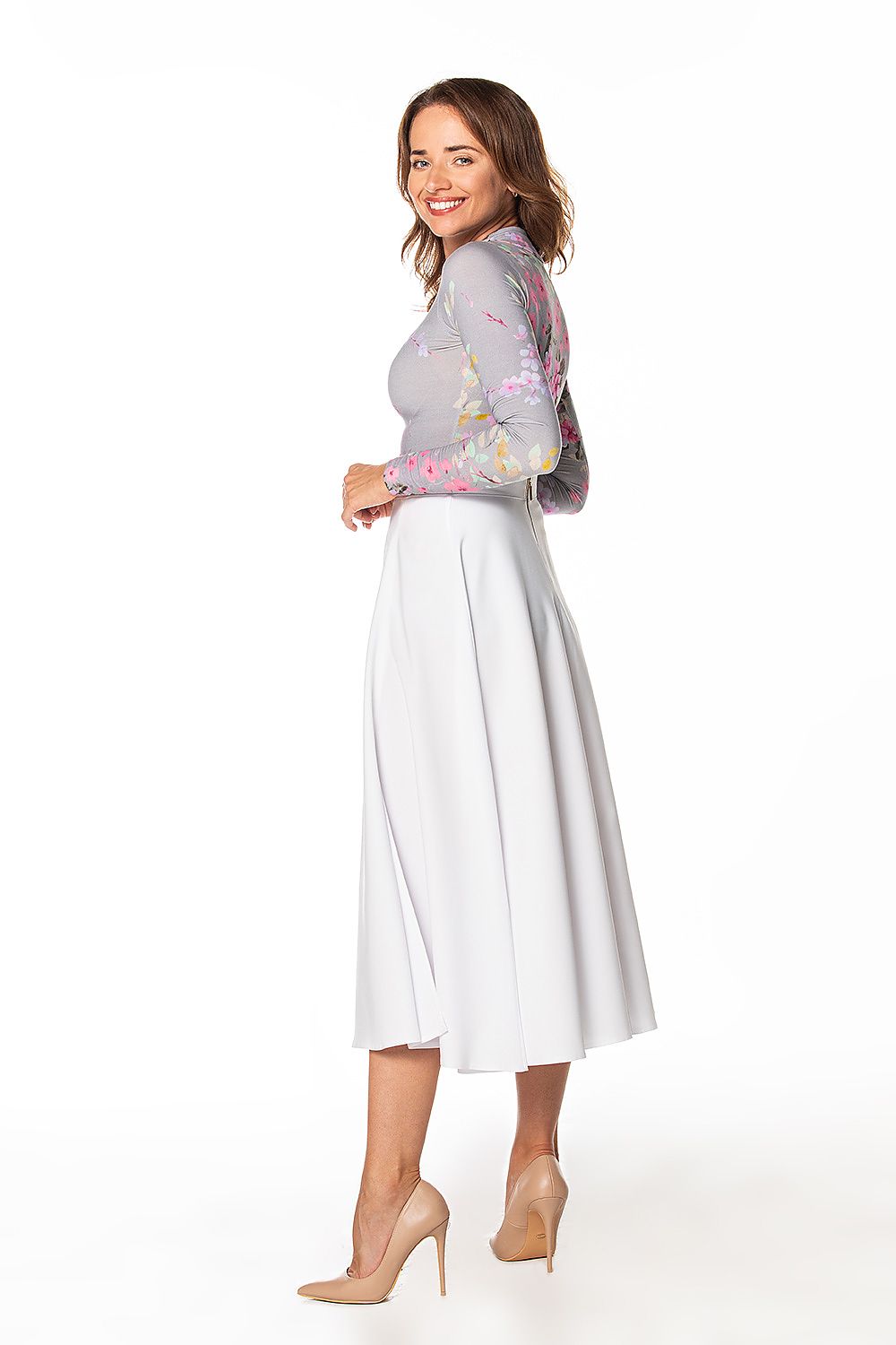  Spódnica Model T361/1 White - Tessita 