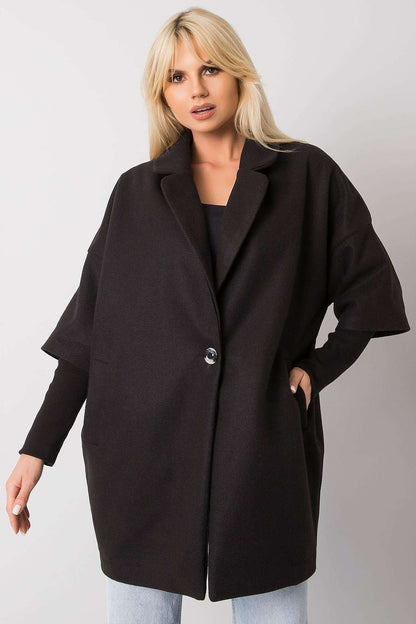   Płaszcz Damski Model CHA-PL-0409.30X Black - Rue Paris 