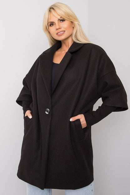   Płaszcz Damski Model CHA-PL-0409.30X Black - Rue Paris 