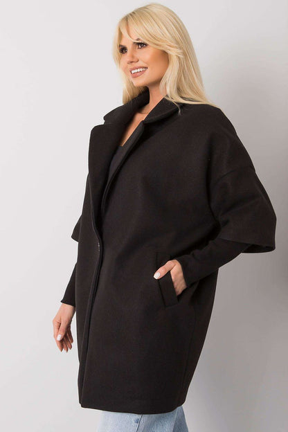   Płaszcz Damski Model CHA-PL-0409.30X Black - Rue Paris 
