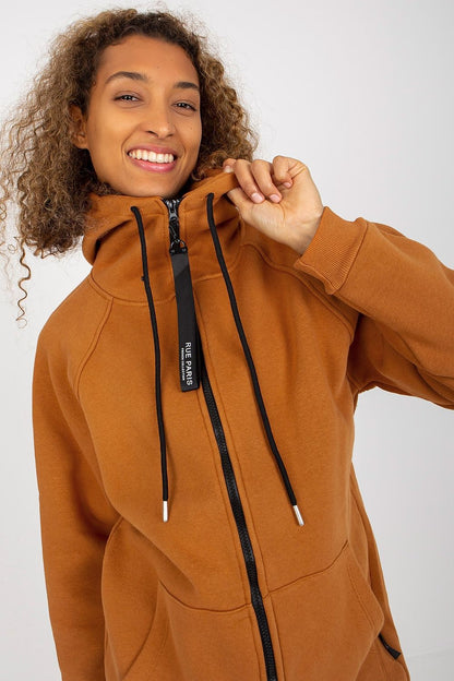   Bluza Damska Model AP-BL-AP-3004.32 Light Brown - Rue Paris 