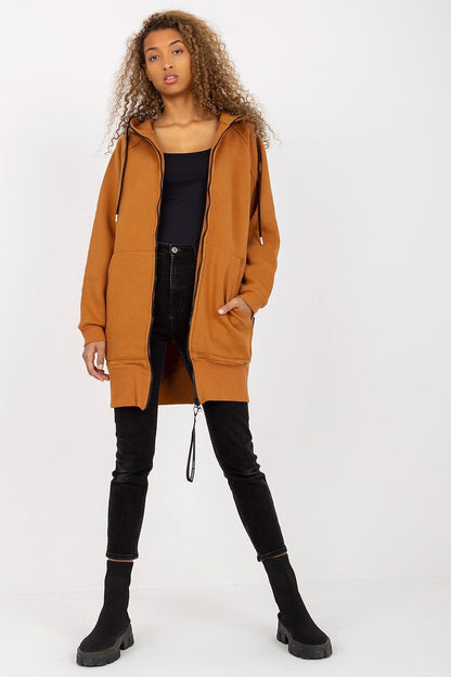   Bluza Damska Model AP-BL-AP-3004.32 Light Brown - Rue Paris 