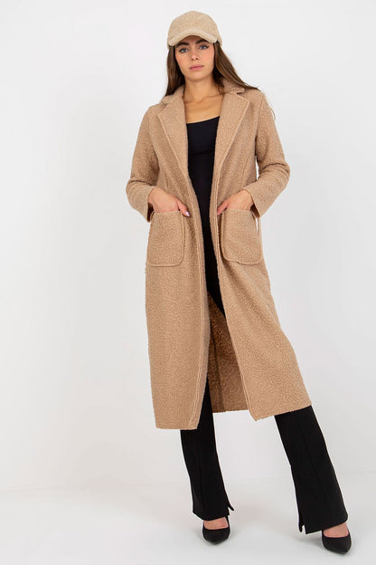   Płaszcz Damski Model TW-PL-BI-5220.63 Beige - Och Bella 