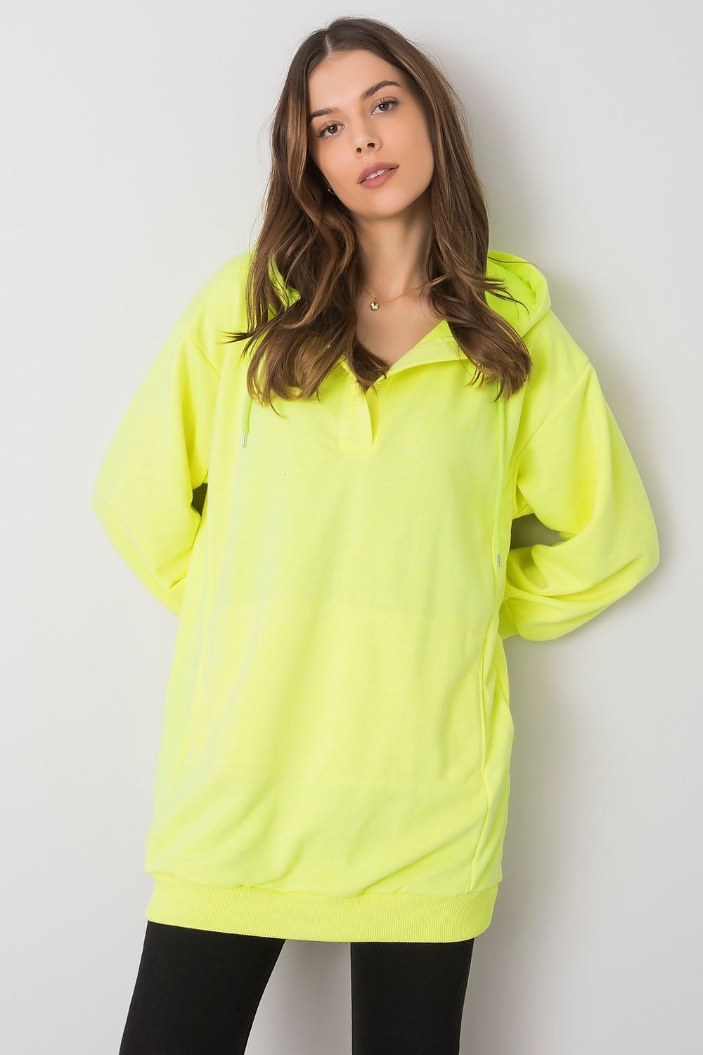   Bluza Damska Model EM-BL-ES-21-528.12X Fluo Yellow - Ex Moda 
