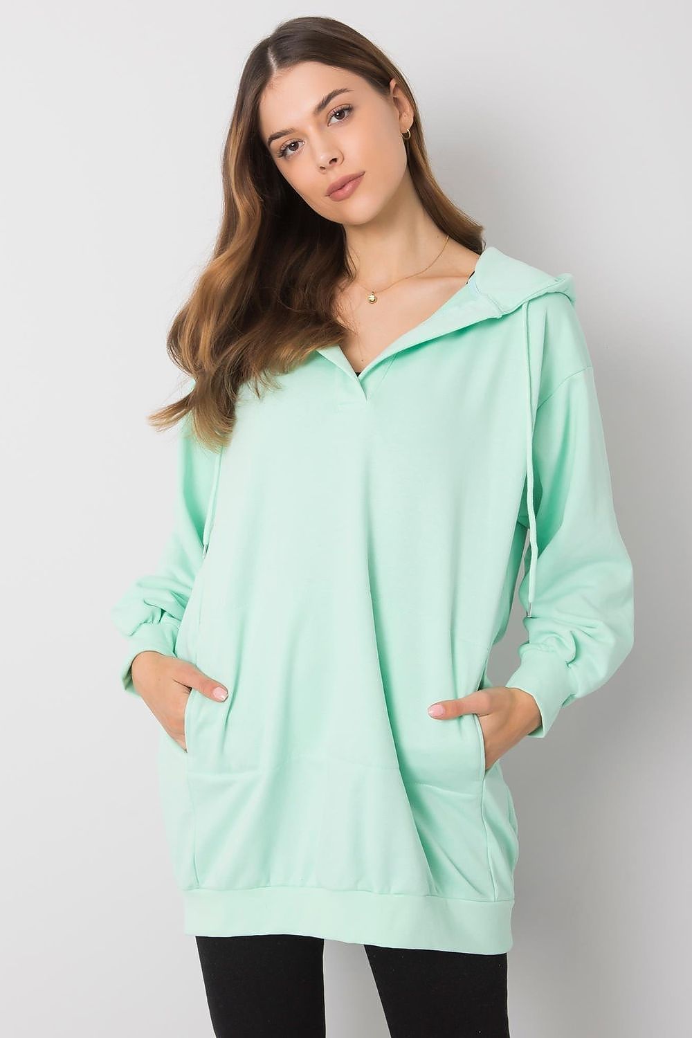   Bluza Damska Model EM-BL-ES-21-528.12X Mint - Ex Moda 
