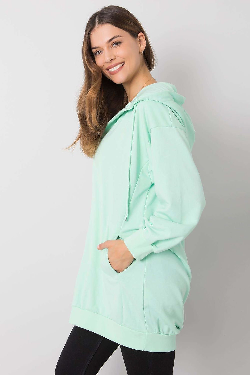   Bluza Damska Model EM-BL-ES-21-528.12X Mint - Ex Moda 