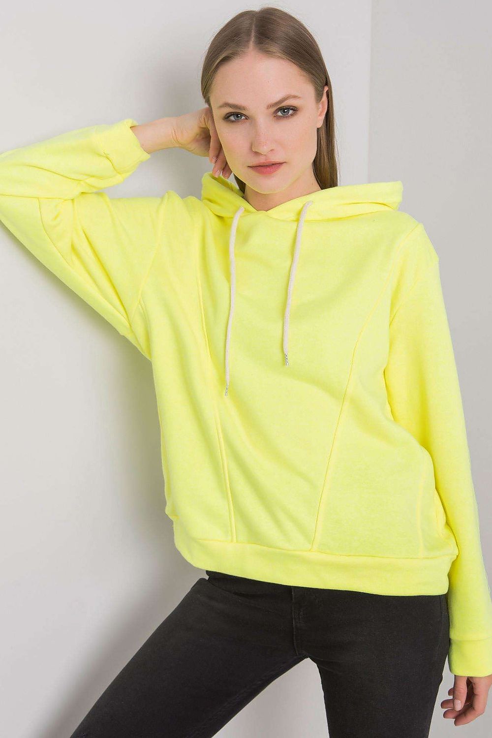   Bluza Damska Model EM-BL-ES-21-525.10 Fluo Yellow - Ex Moda 