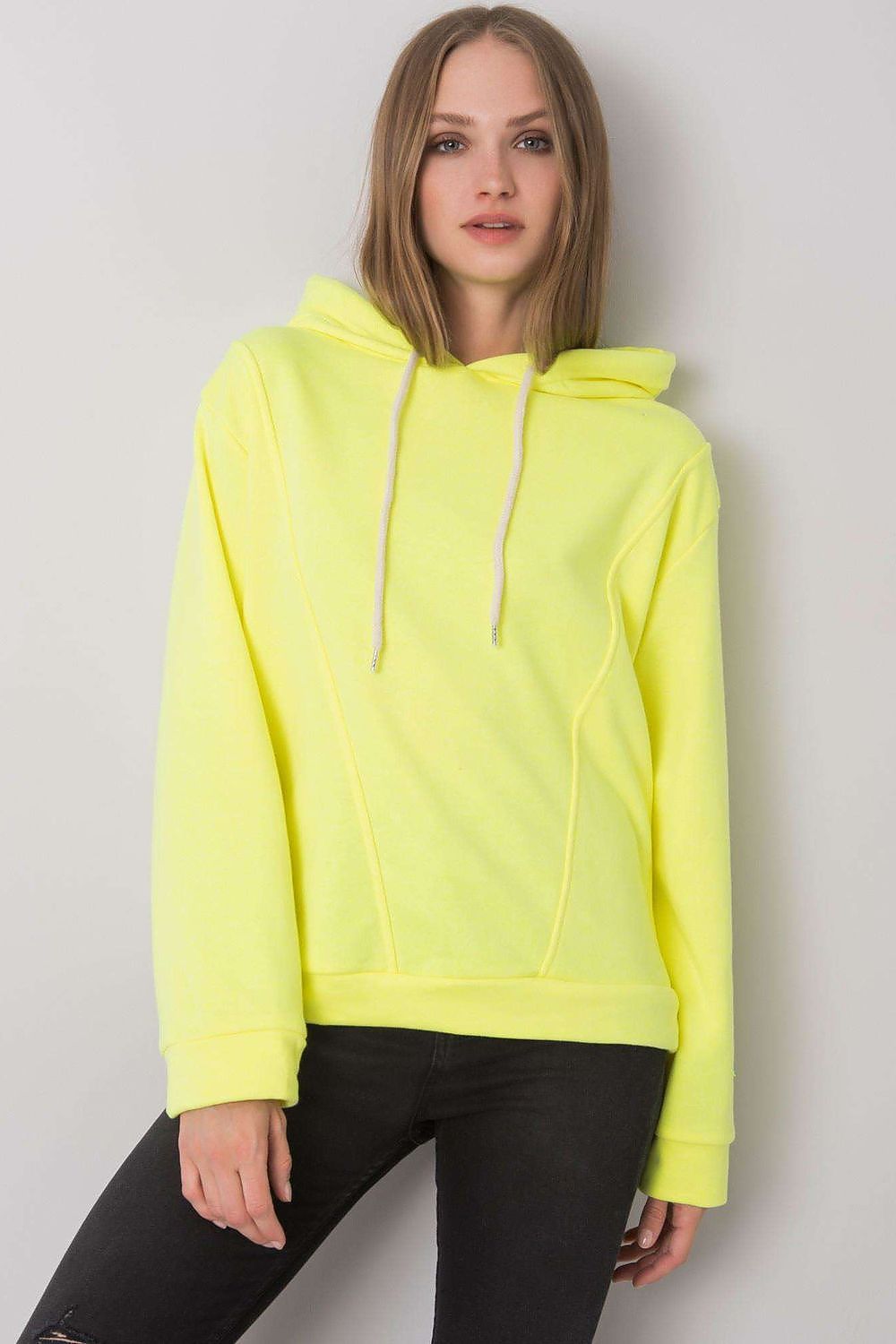   Bluza Damska Model EM-BL-ES-21-525.10 Fluo Yellow - Ex Moda 