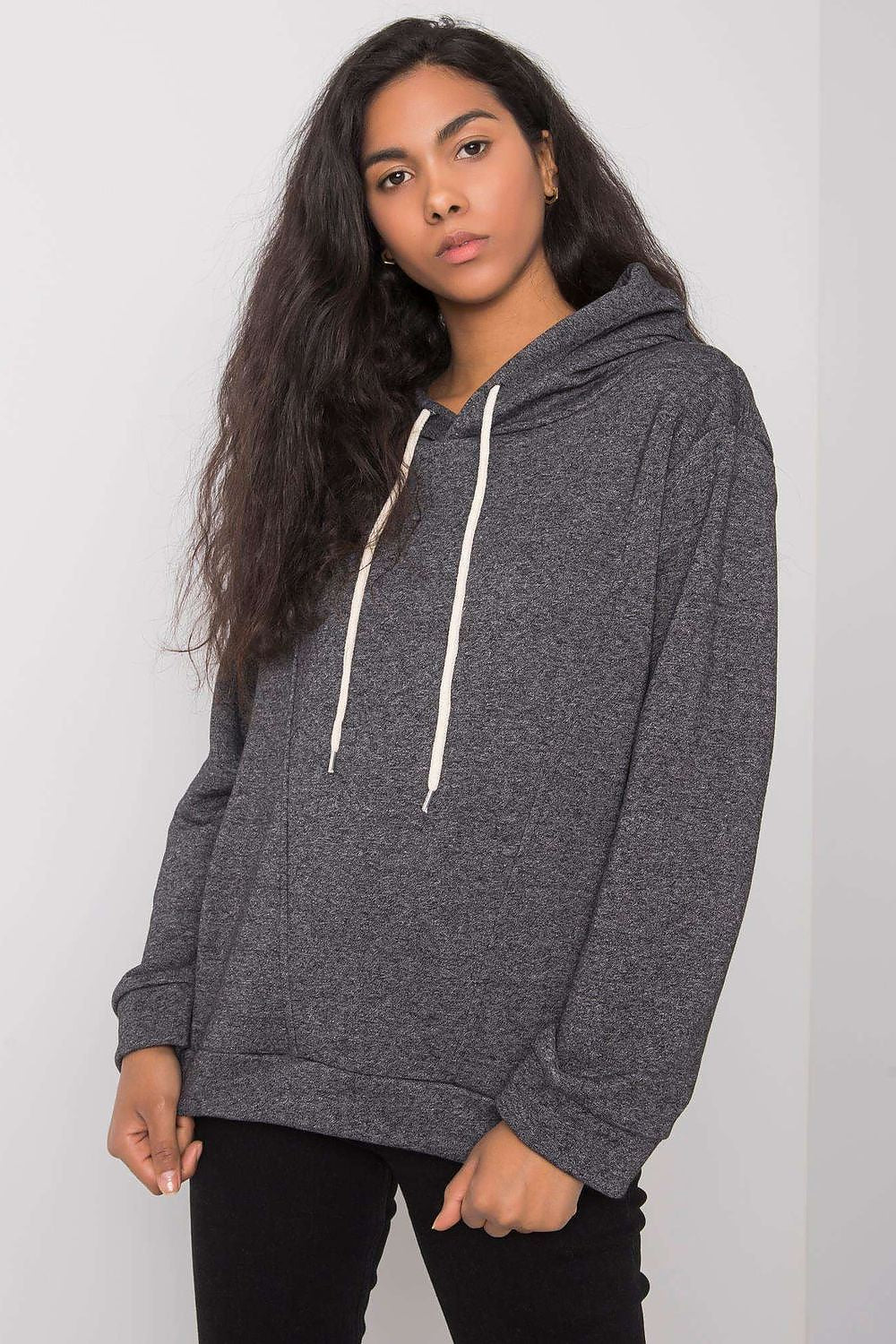   Bluza Damska Model EM-BL-ES-21-525.10 Dark Grey - Ex Moda 