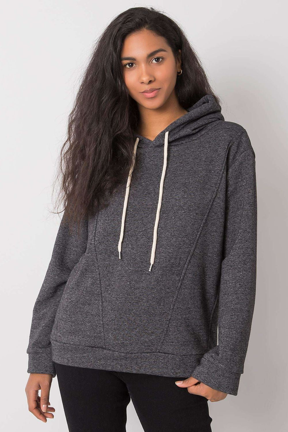   Bluza Damska Model EM-BL-ES-21-525.10 Dark Grey - Ex Moda 