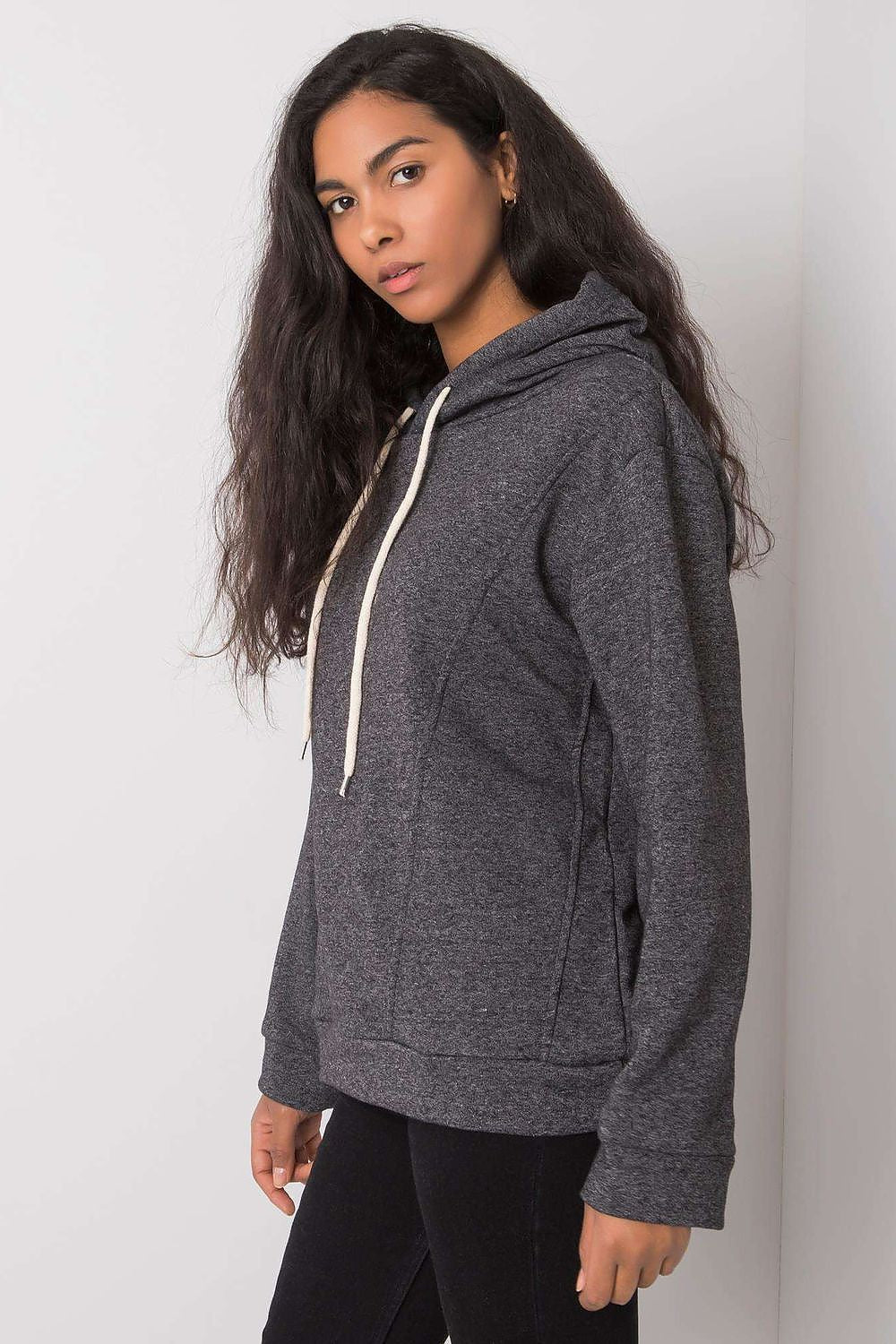   Bluza Damska Model EM-BL-ES-21-525.10 Dark Grey - Ex Moda 