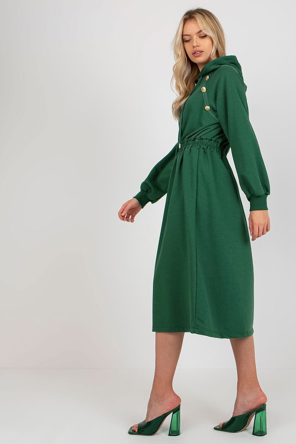 Sukienka Model RV-SK-8336.12P Dark Green - Relevance 