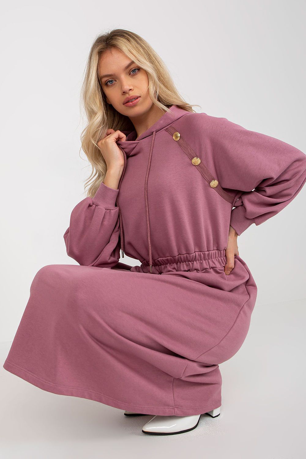  Sukienka Model RV-SK-8336.12P Dark Pink - Relevance 