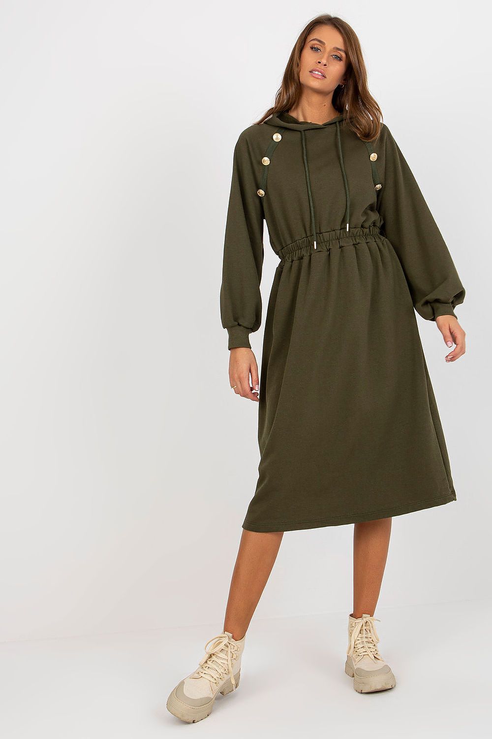  Sukienka Model RV-SK-8336.12P Khaki - Relevance 