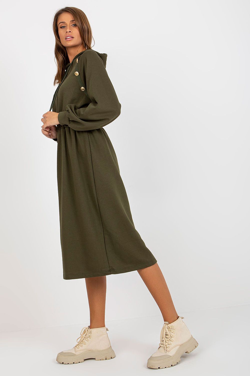  Sukienka Model RV-SK-8336.12P Khaki - Relevance 