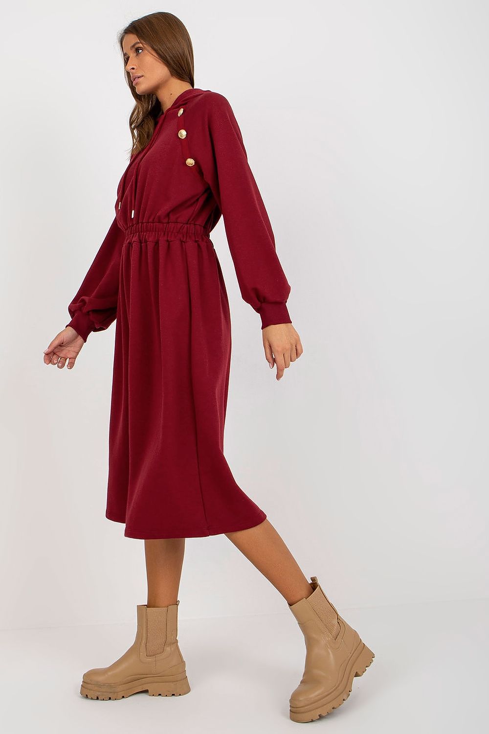  Sukienka Model RV-SK-8336.12P Bordo - Relevance 