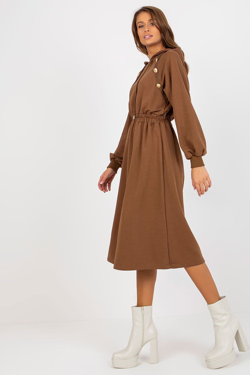  Sukienka Model RV-SK-8336.12P Brown - Relevance 