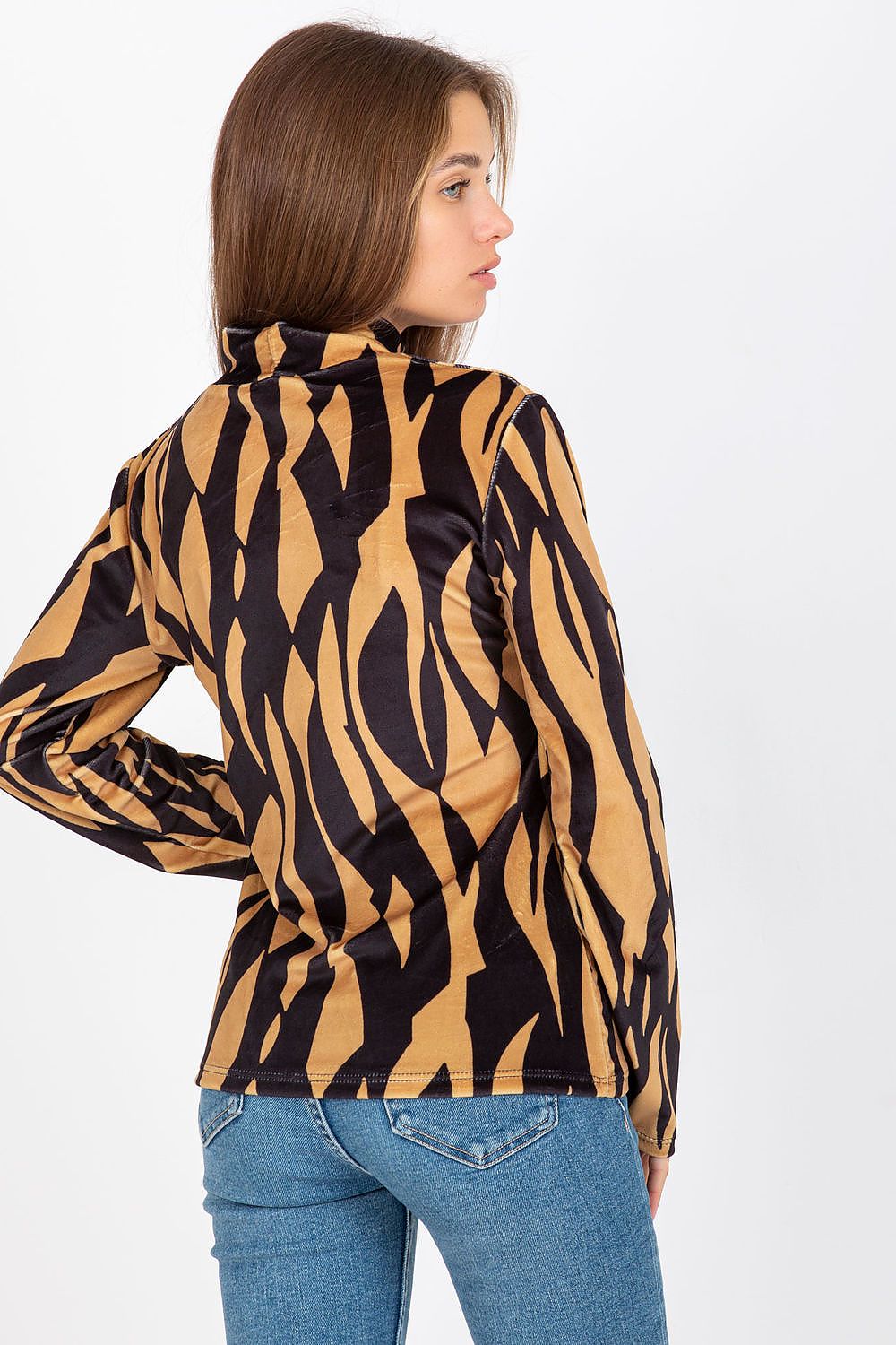   Bluzka Model RP-BZ-8187-1.02X Camel - Rue Paris 