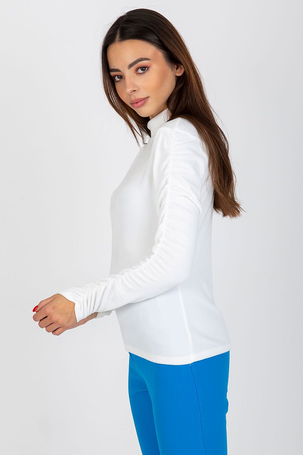   Bluzka Model RP-BZ-8181.81P Ecru - Rue Paris 