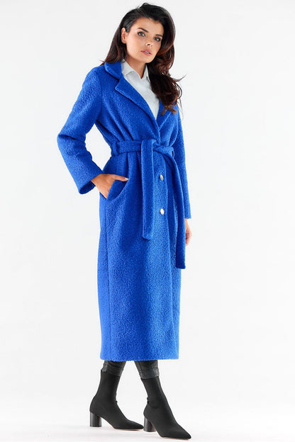   Płaszcz Damski Model A547 Blue - awama 