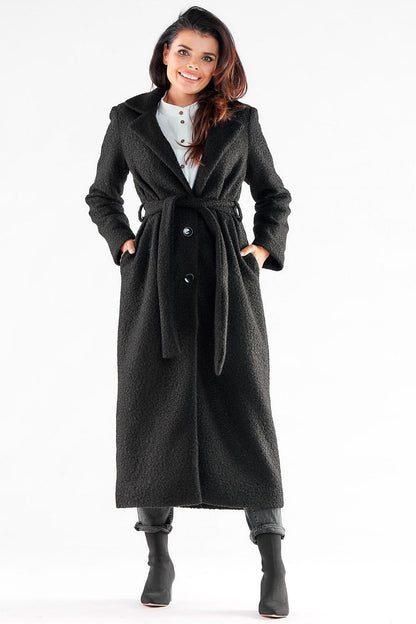   Płaszcz Damski Model A547 Black - awama 