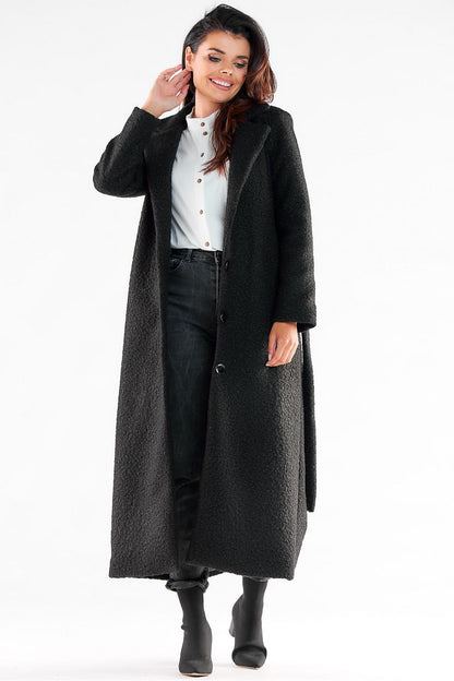   Płaszcz Damski Model A547 Black - awama 