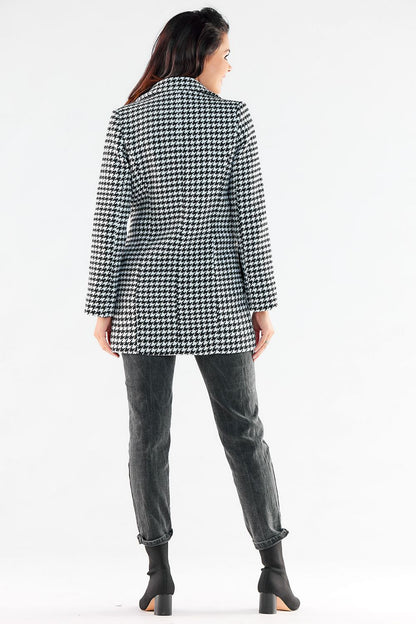   Płaszcz Damski Model A546 Houndstooth - awama 