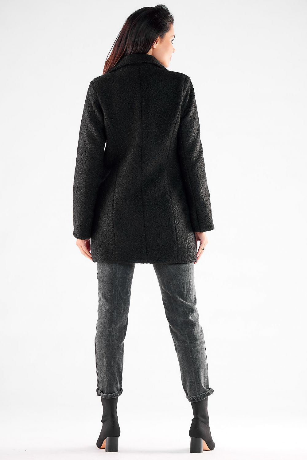   Płaszcz Damski Model A546 Black - awama 