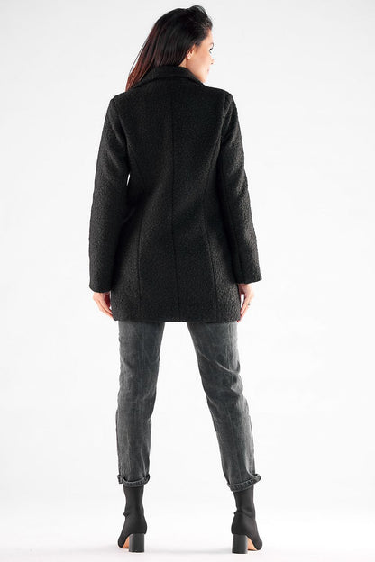   Płaszcz Damski Model A546 Black - awama 
