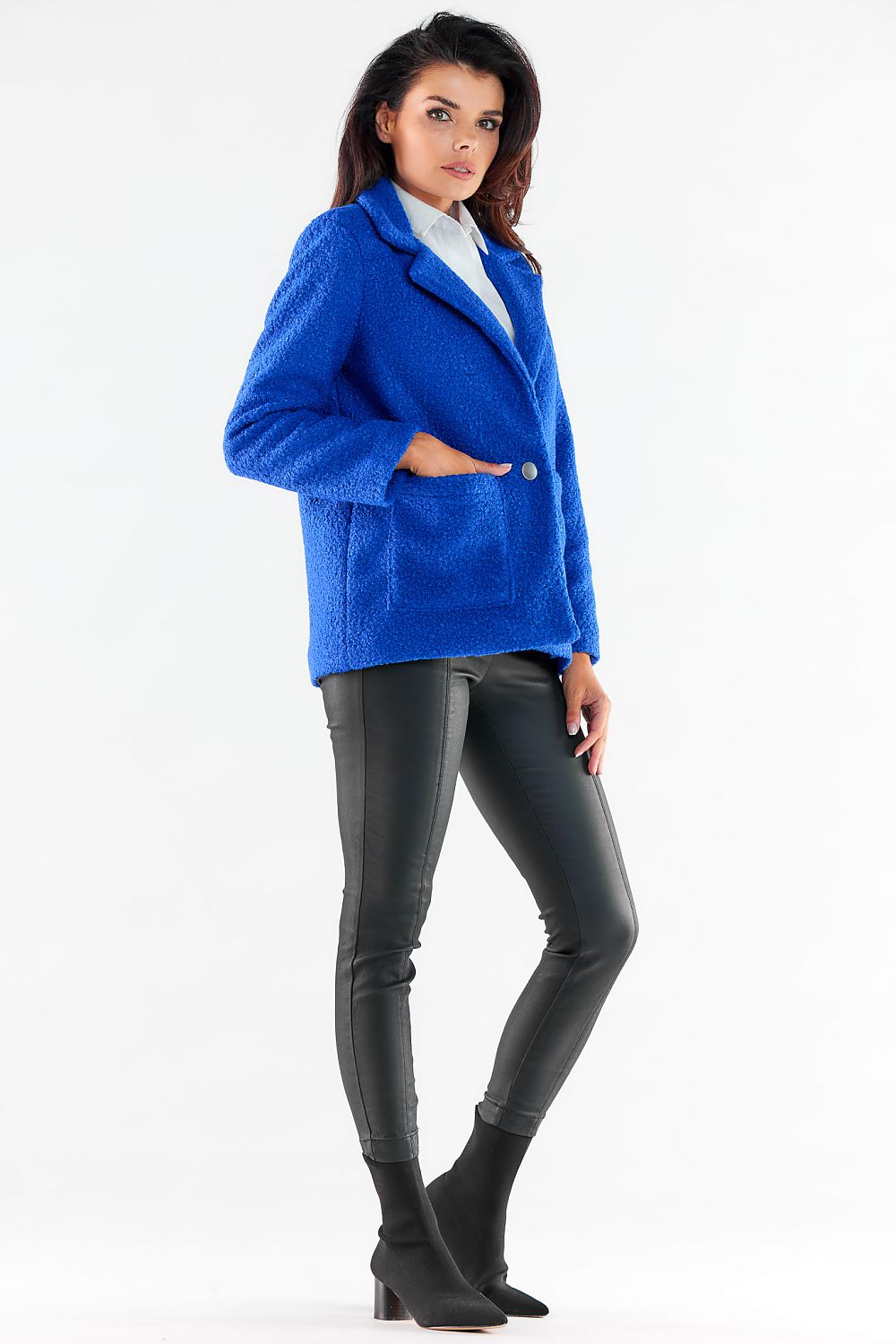   Kurtka Damska Model A545 Blue - awama 