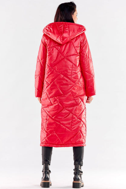   Płaszcz Damski Model A542 Red - awama 