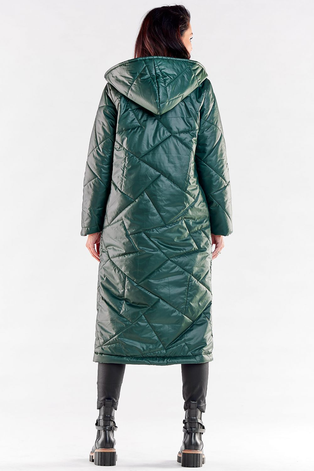   Płaszcz Damski Model A542 Green - awama 