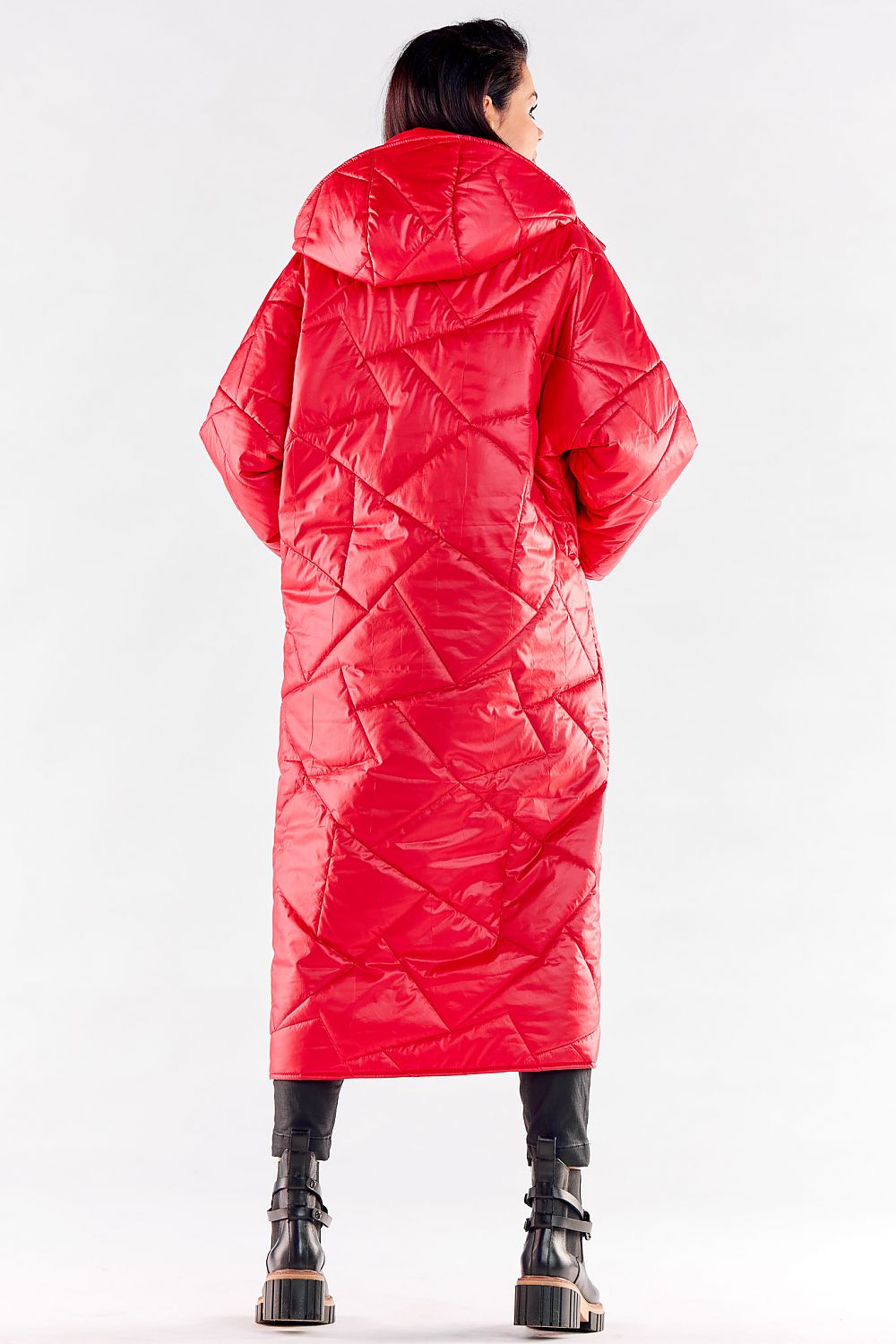   Płaszcz Damski Model A541 Red - awama 