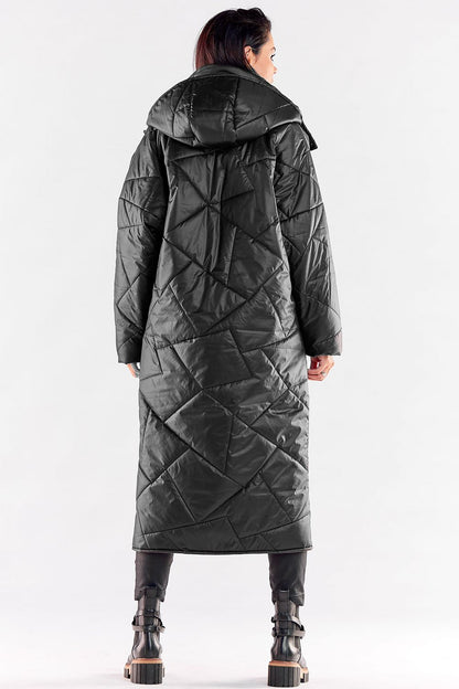   Płaszcz Damski Model A541 Black - awama 