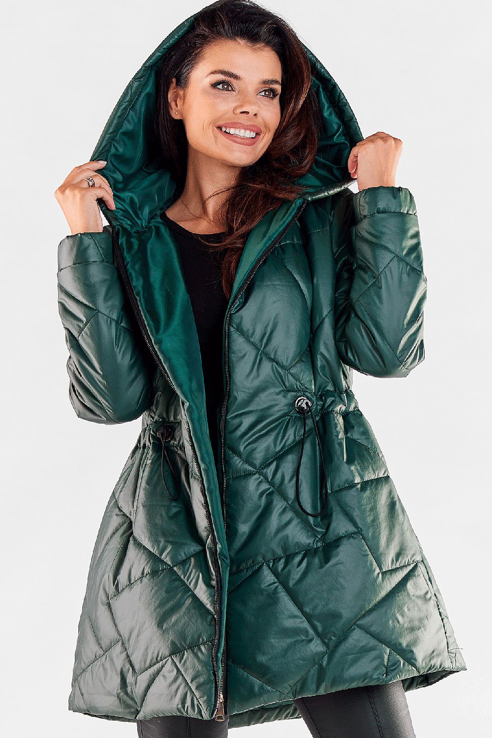   Kurtka Damska Model A540 Bottle Green - awama 