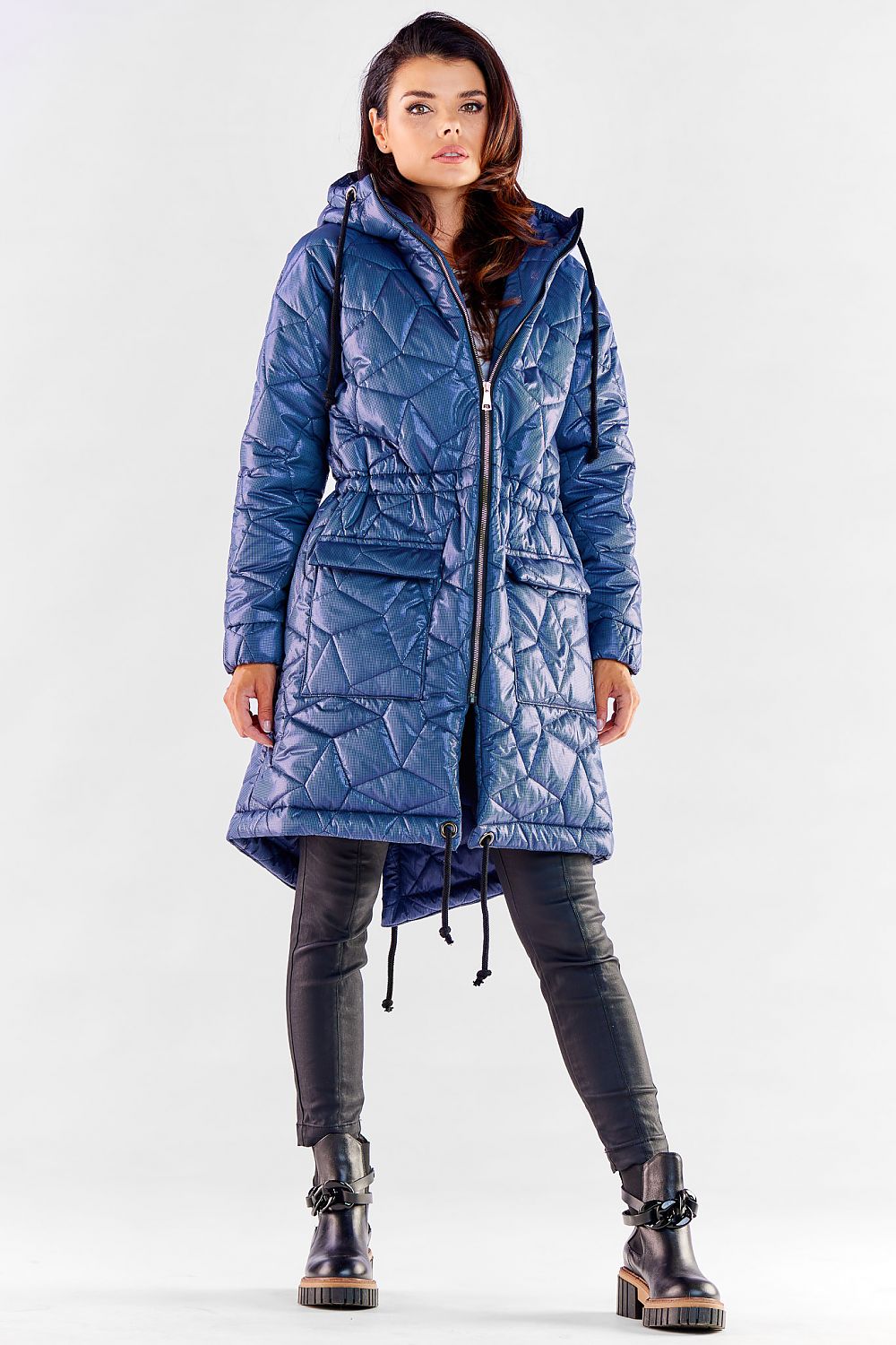   Kurtka Damska Model A538 Navy - awama 