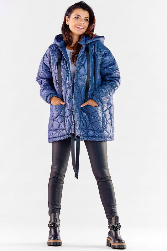   Kurtka Damska Model A536 Navy - awama 