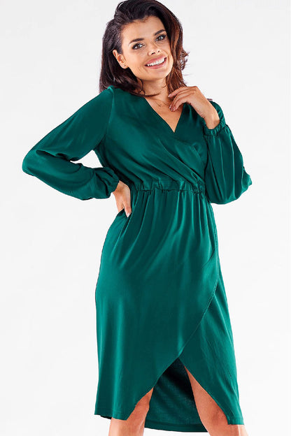   Sukienka Model A523 Bottle Green - awama 