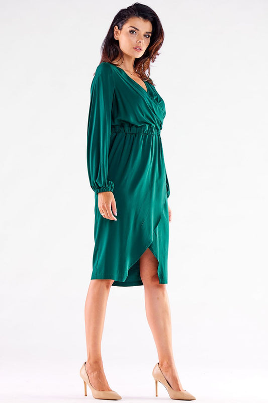   Sukienka Model A523 Bottle Green - awama 