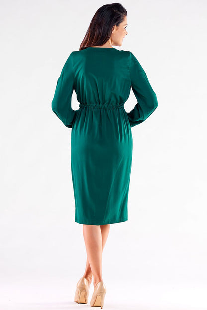   Sukienka Model A523 Bottle Green - awama 