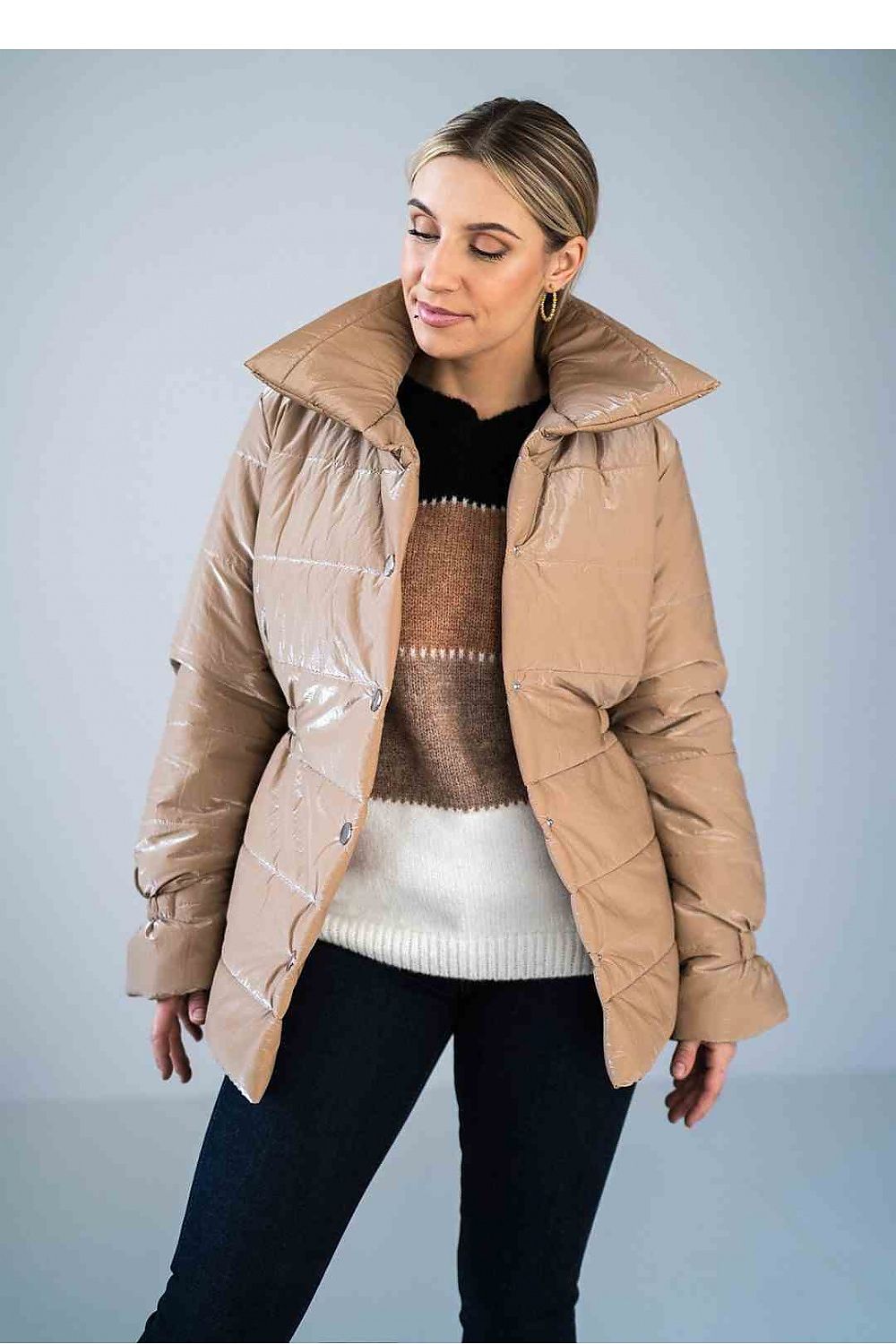   Kurtka Damska Model M933 Beige - Figl 