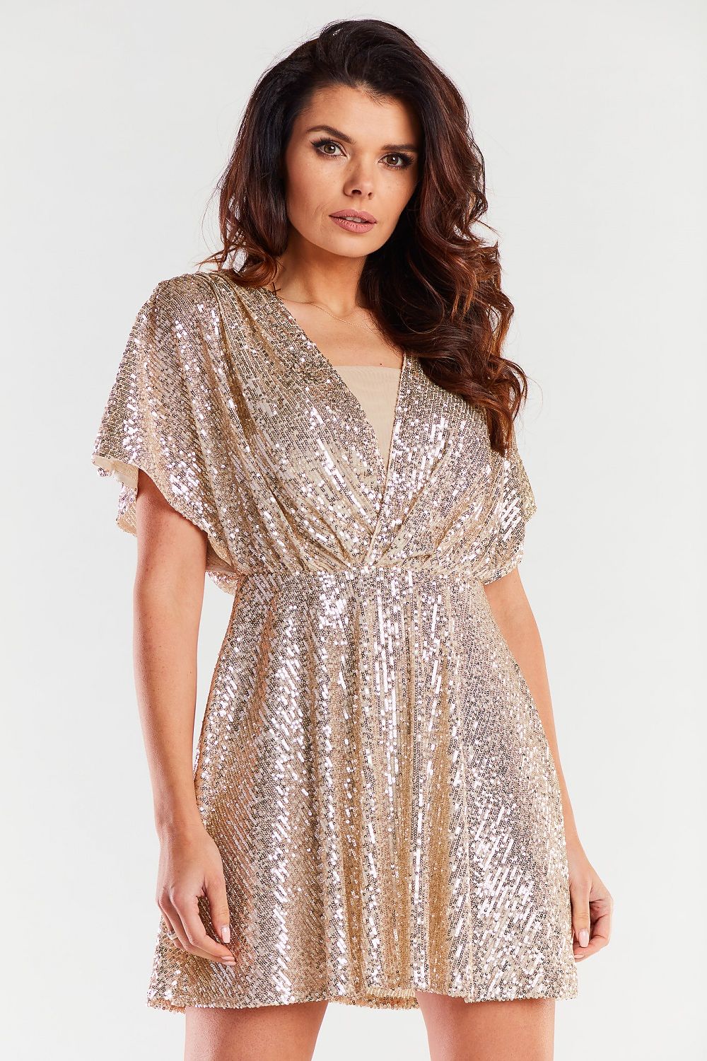  Sukienka Model A488 Beige - awama 