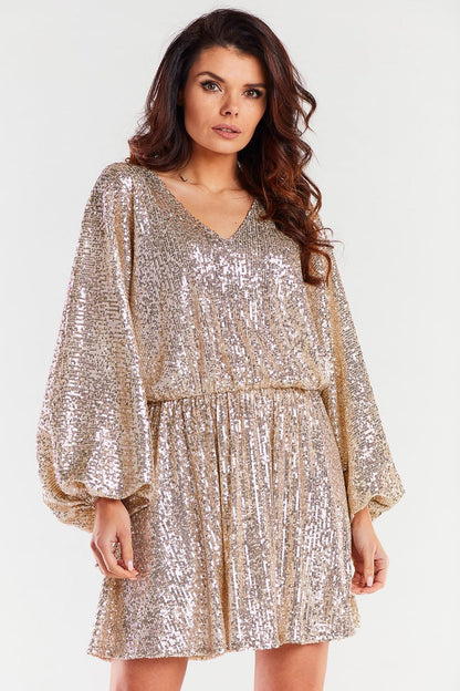  Sukienka Model A485 Beige - awama 