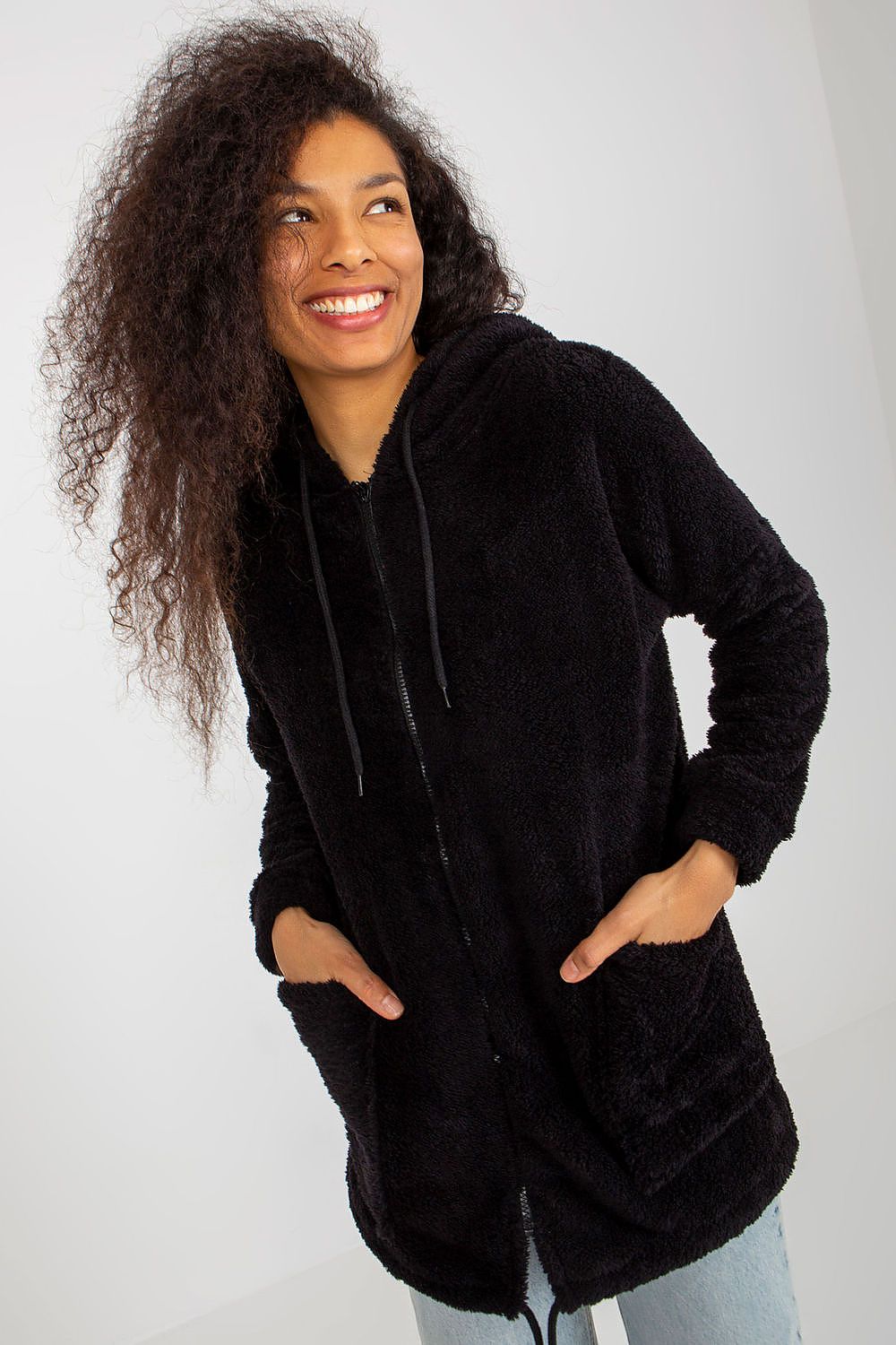   Bluza Damska Model RV-BL-8435.96P Black - Rue Paris 