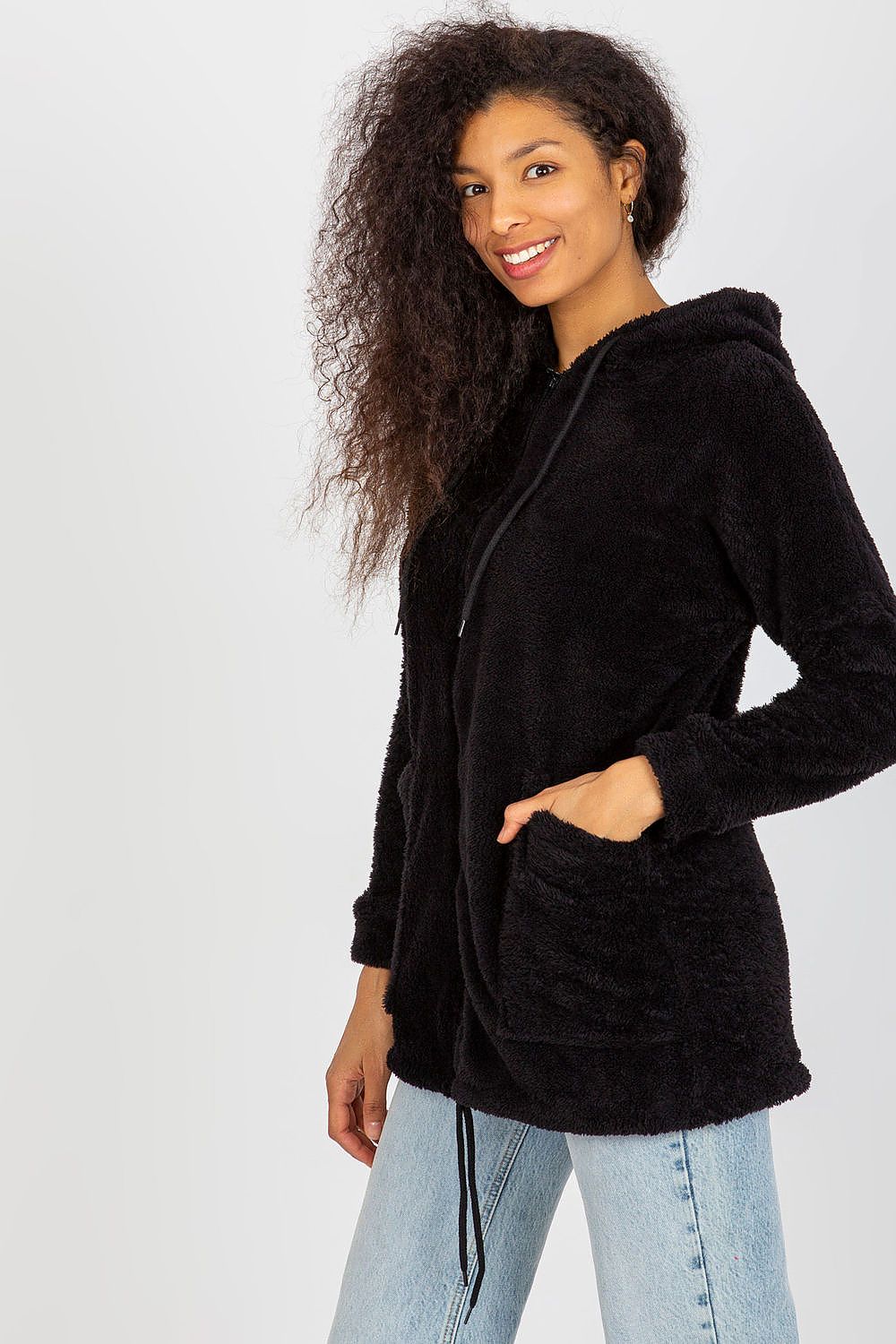   Bluza Damska Model RV-BL-8435.96P Black - Rue Paris 
