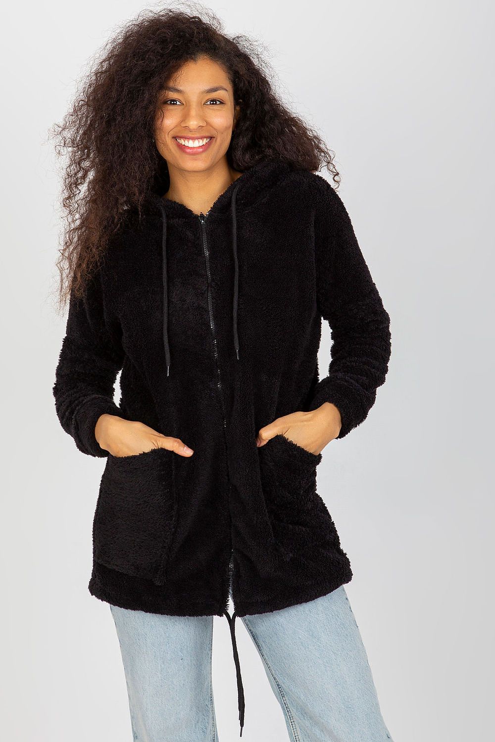   Bluza Damska Model RV-BL-8435.96P Black - Rue Paris 