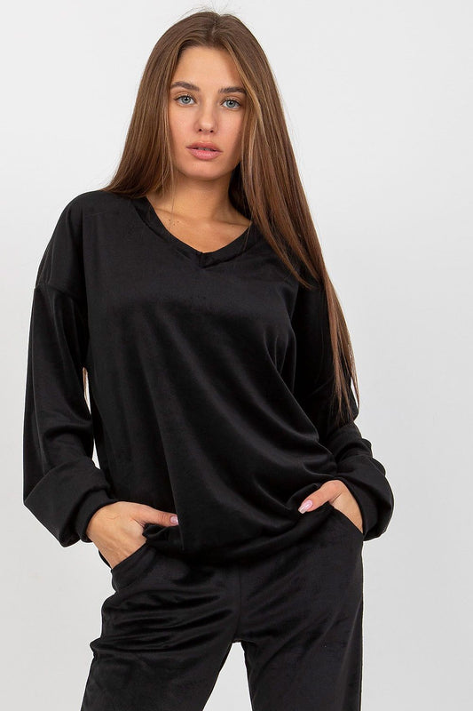   Bluza Damska Model RP-BZ-8188.64P Black - Rue Paris 