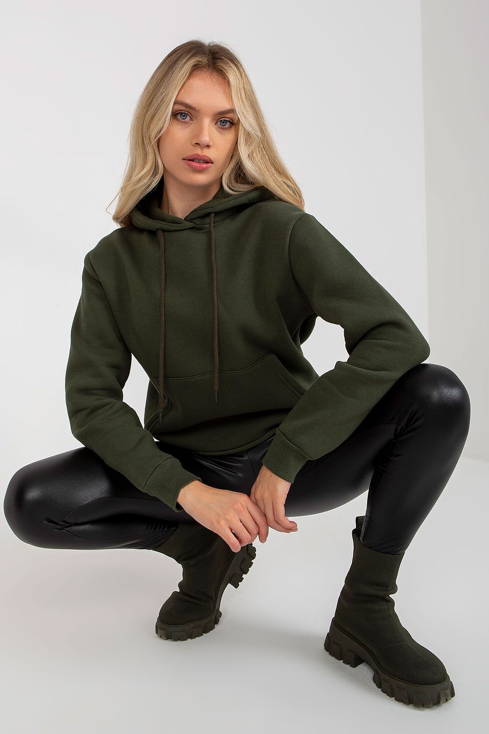   Bluza Damska Model CT-BL-F-621124.98P Khaki - Rue Paris 