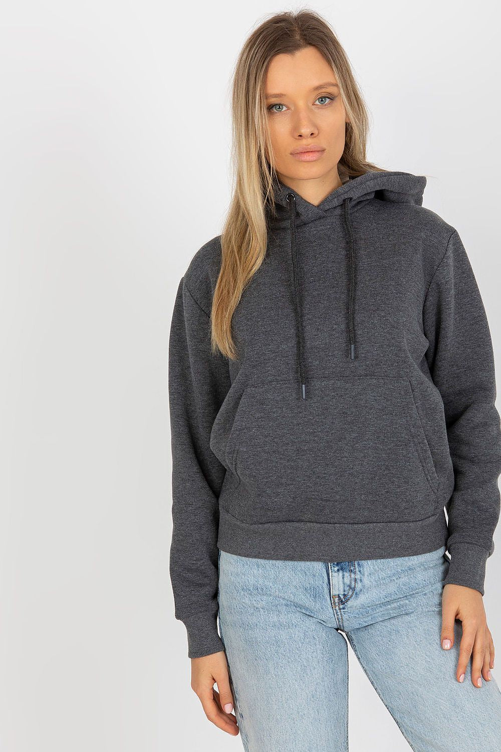   Bluza Damska Model CT-BL-F-621124.98P Dark Grey - Rue Paris 